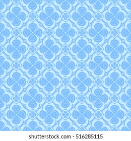 Seamless creative hand-drawn pattern of stylized flowers. Vector illustration.