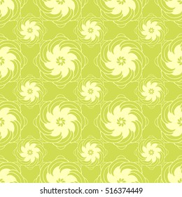 Seamless creative hand-drawn pattern of stylized flowers. Vector illustration.