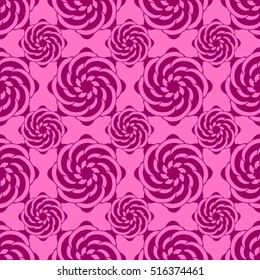 Seamless creative hand-drawn pattern of stylized flowers. Vector illustration.