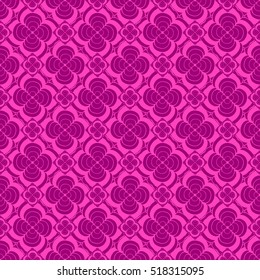 Seamless creative hand-drawn pattern of stylized flowers. Vector illustration.