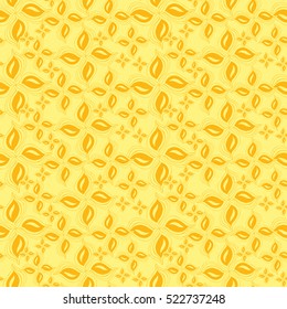 Seamless creative hand-drawn pattern of stylized flowers. Vector illustration.