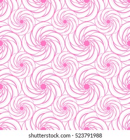 Seamless creative hand-drawn pattern of stylized flowers. Vector illustration.