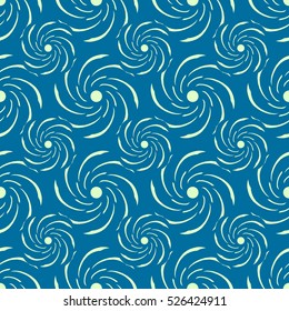 Seamless creative hand-drawn pattern of stylized flowers. Vector illustration.