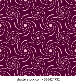 Seamless creative hand-drawn pattern of stylized flowers. Vector illustration.