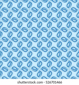 Seamless creative hand-drawn pattern of stylized flowers. Vector illustration.