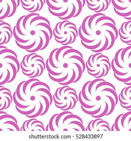 Seamless creative hand-drawn pattern of stylized flowers. Vector illustration.