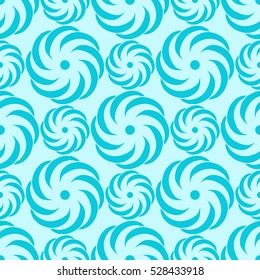 Seamless creative hand-drawn pattern of stylized flowers. Vector illustration.