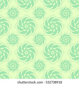 Seamless creative hand-drawn pattern of stylized flowers. Vector illustration.