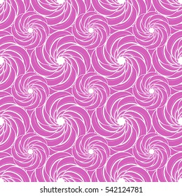 Seamless creative hand-drawn pattern of stylized flowers. Vector illustration.