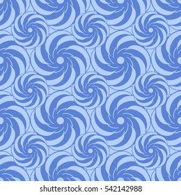 Seamless creative hand-drawn pattern of stylized flowers. Vector illustration.
