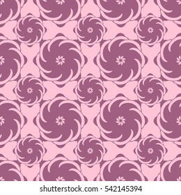 Seamless creative hand-drawn pattern of stylized flowers. Vector illustration.