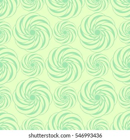 Seamless creative hand-drawn pattern of stylized flowers. Vector illustration.