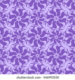 Seamless creative hand-drawn pattern of stylized flowers. Vector illustration.
