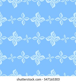 Seamless creative hand-drawn pattern of stylized flowers. Vector illustration.
