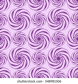 Seamless creative hand-drawn pattern of stylized flowers. Vector illustration.
