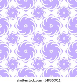 Seamless creative hand-drawn pattern of stylized flowers. Vector illustration.