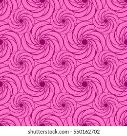 Seamless creative hand-drawn pattern of stylized flowers. Vector illustration.