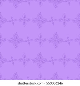 Seamless creative hand-drawn pattern of stylized flowers. Vector illustration.
