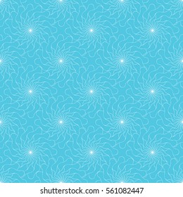 Seamless creative hand-drawn pattern of stylized flowers. Vector illustration.