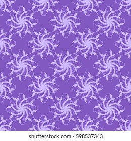 Seamless creative hand-drawn pattern of stylized flowers. Vector illustration.