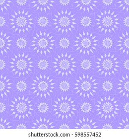 Seamless creative hand-drawn pattern of stylized flowers. Vector illustration.