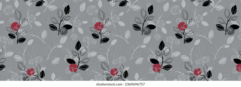 hoja creativa sin fisuras aleación patrón floral con una textura de estilo abstracto y gradiente de color y textura de efecto de tipo gráfico para la hoja de cama cubierta