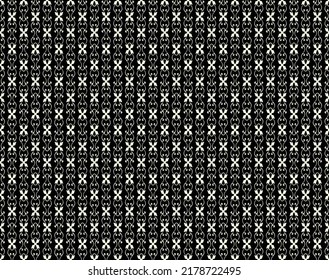 Seamless creative pattern with hand-drawn geometric composition in modern abstract style in red, brown, and black colors. Background for printing brochures, posters, textile designs, fabric, and cards