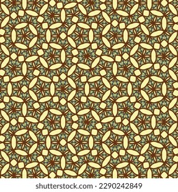 Seamless Creative Template Vintage Fashion Style Interior Graphic Banner Shape Cover Background Colorful Print Fabric Texture Frame Unique Tile Mesh Decoration Art Textile Wallpaper Design Pattern.