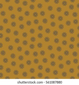Seamless crochet flowers pattern. Blanket of floral elements, handmade, knitted snowflakes, lovely braided lace spring flowers