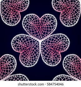 Seamless crochet flowers pattern. Crochet blanket of floral elements, handmade, multicolored knitted cloth, cozy blanket.