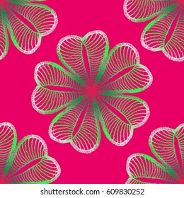 Seamless crochet flowers pattern. Crochet blanket of floral elements, handmade, multicolored knitted cloth, cozy blanket.