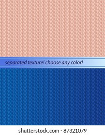 Seamless crochet texture - texture is separated in different layer so you can simple change colors to any other