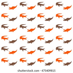 seamless crocodile color pattern