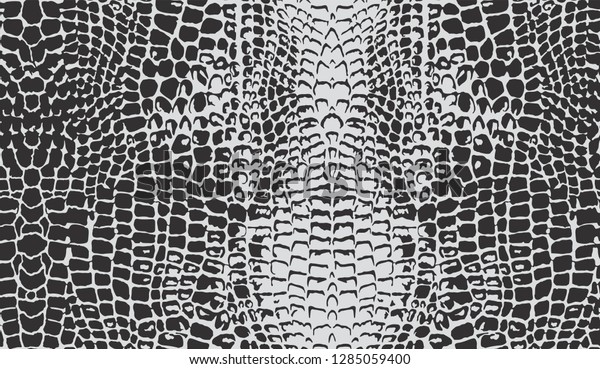 Seamless Crocodile Skin Pattern Stock Vector (Royalty Free) 1285059400