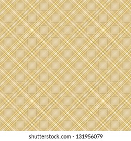Seamless cross brown shading diagonal pattern, vector illustration