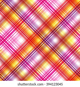 Seamless cross colorful, checkered diagonal pattern. Vector EPS 10.