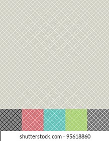seamless cross hatch pattern background with color variations