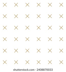 Seamless cross pattern background. Flat simple minimal charm pattern graphic vector illustration. Hand-drawn cross shape graphic element. 