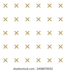 Seamless cross pattern background. Flat simple minimal charm pattern graphic vector illustration. Hand-drawn cross shape graphic element. 