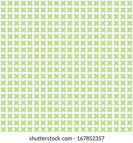 Seamless cross pattern in green color. For banknote, money design, currency, note, check (cheque), ticket, reward. Vector .