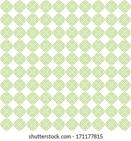 Seamless cross pattern in green color.  For banknote, money design, currency, note, check (cheque), ticket, reward. Vector . Watermark security.