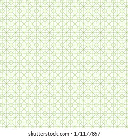 Seamless cross pattern in green color.  For banknote, money design, currency, note, check (cheque), ticket, reward. Vector . Watermark security.
