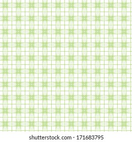 Seamless cross pattern in green color. For banknote, money design, currency, note, check cheque, ticket, reward. Vector . 