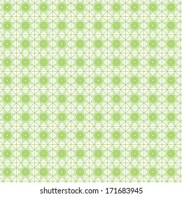 Seamless cross pattern in green color. For banknote, money design, currency, note, check cheque, ticket, reward. Vector . 