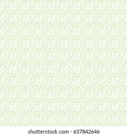 Seamless cross pattern in green color made of circles. Inspired of banknote, money design, currency, note, check or cheque, ticket, reward. Watermark security. Vector.