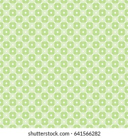 Seamless cross pattern in green color made of thin flat trendy linear style lines. For banknote, money design, currency, note, check or cheque, ticket, reward. Watermark security. Vector.