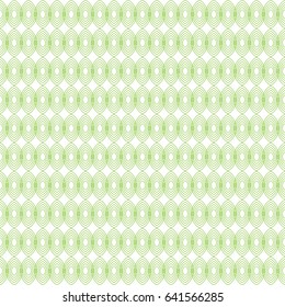 Seamless cross pattern in green color made of thin flat trendy linear style lines. For banknote, money design, currency, note, check or cheque, ticket, reward. Watermark security. Vector.
