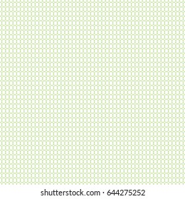 Seamless cross pattern in green color made of circles. Inspired of banknote, money design, currency, note, check or cheque, ticket, reward. Watermark security. Vector.