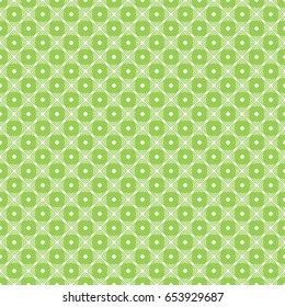 Seamless cross pattern in green color made of thin flat trendy linear style lines. For banknote, money design, currency, note, check or cheque, ticket, reward. Watermark security. Vector.
