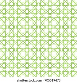 Seamless cross pattern in green color. For banknote, money design, currency, note, check or cheque, ticket, reward. Vector .